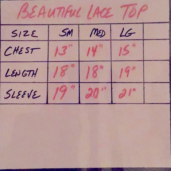 BEAUTIFUL SHORT LACE TOP - Picture 7 of 7